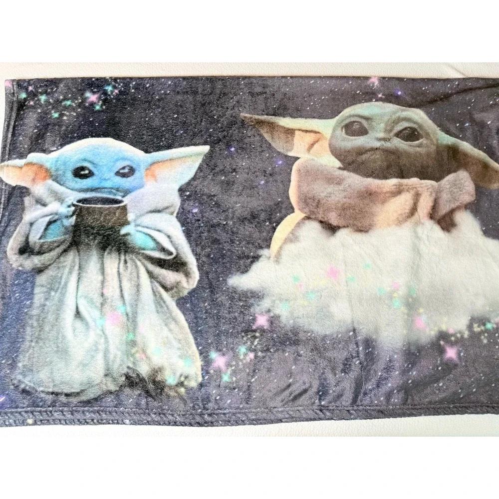 Star Wars Mandalorian Baby Yoda Grogu Plush‎ Throw Blanket 45x57